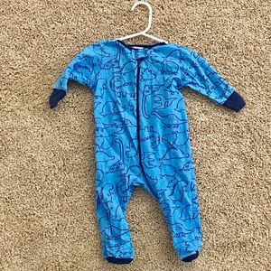 Gerber dinosaur footed onesie NWOT